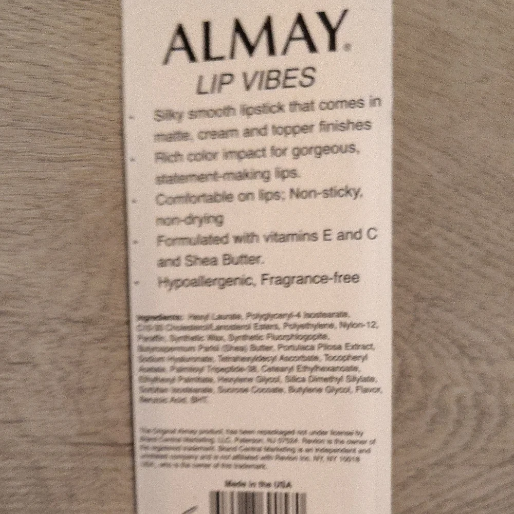 🆕Almay Lip Vibes Orange Lipstick - Hypo Allergenic w Shea Butter/ Smile NIP